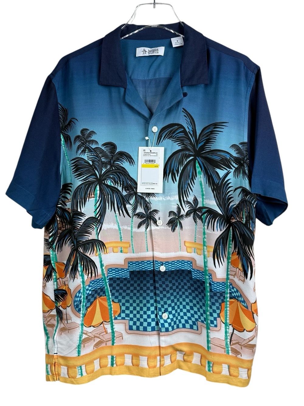 Penguin by Munsingwear Button Up Polo Shirt Men’s Size M NWT MSRP $95